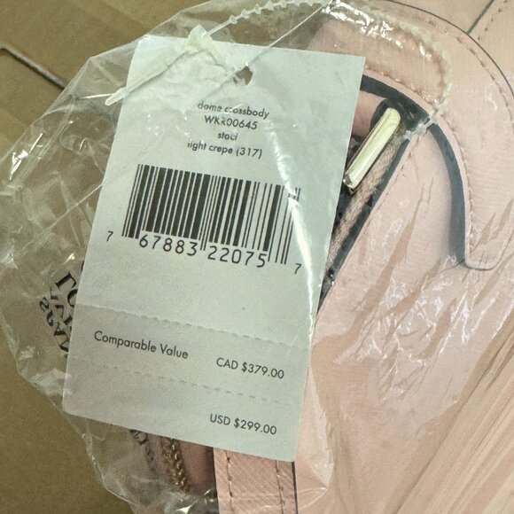 Kate Spade Staci Dome Leather Crossbody – Light Crepe - Picture 6 of 6